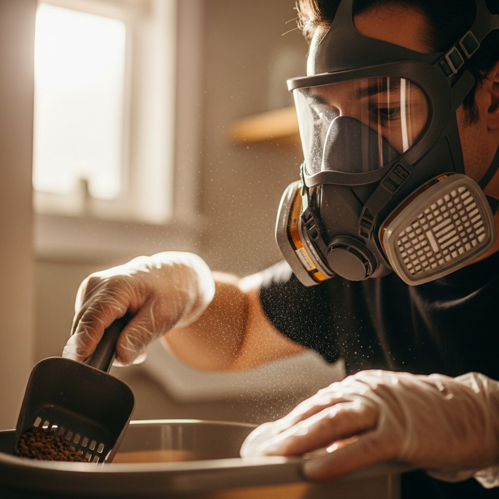 Protective Masks for Litter Box Maintenance Essential protection strategies for cat owners managing litter box duties safely
