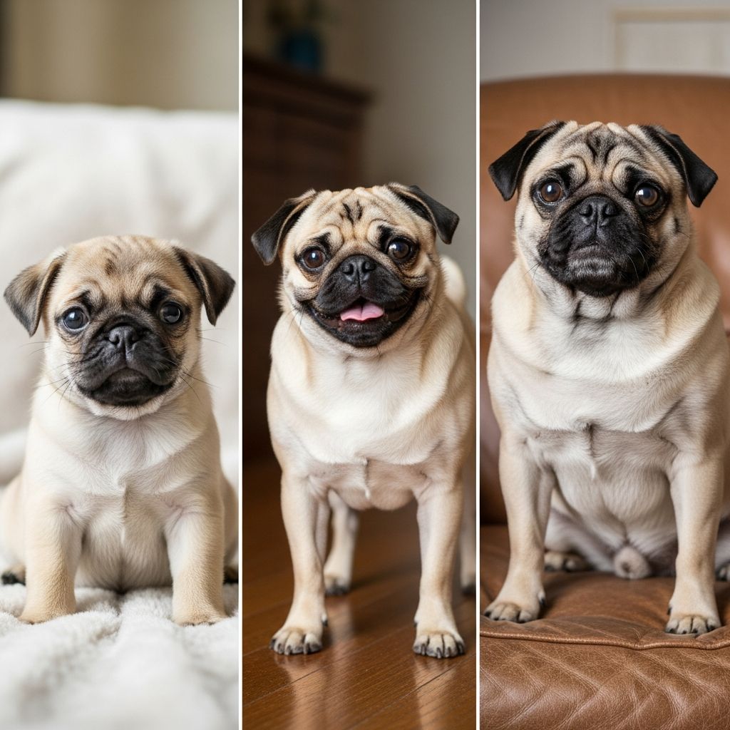 Pug Size Guide: Growth, Weight & Development Discover how Pugs grow from tiny puppies to compact adults, with detailed charts, timelines, and tips for healthy development.