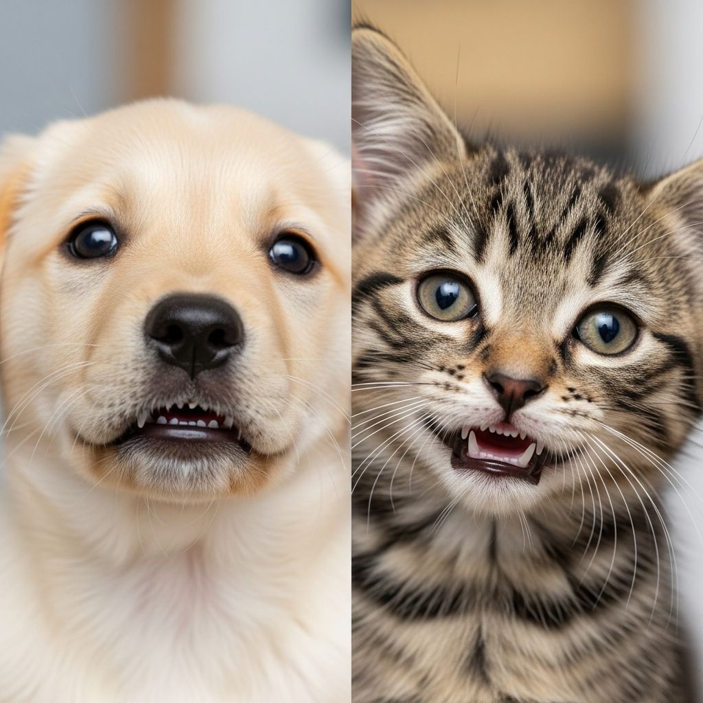 Discover how puppies and kittens transition from delicate baby teeth to robust adult dentition, including timelines, differences, and care tips for optimal oral health.