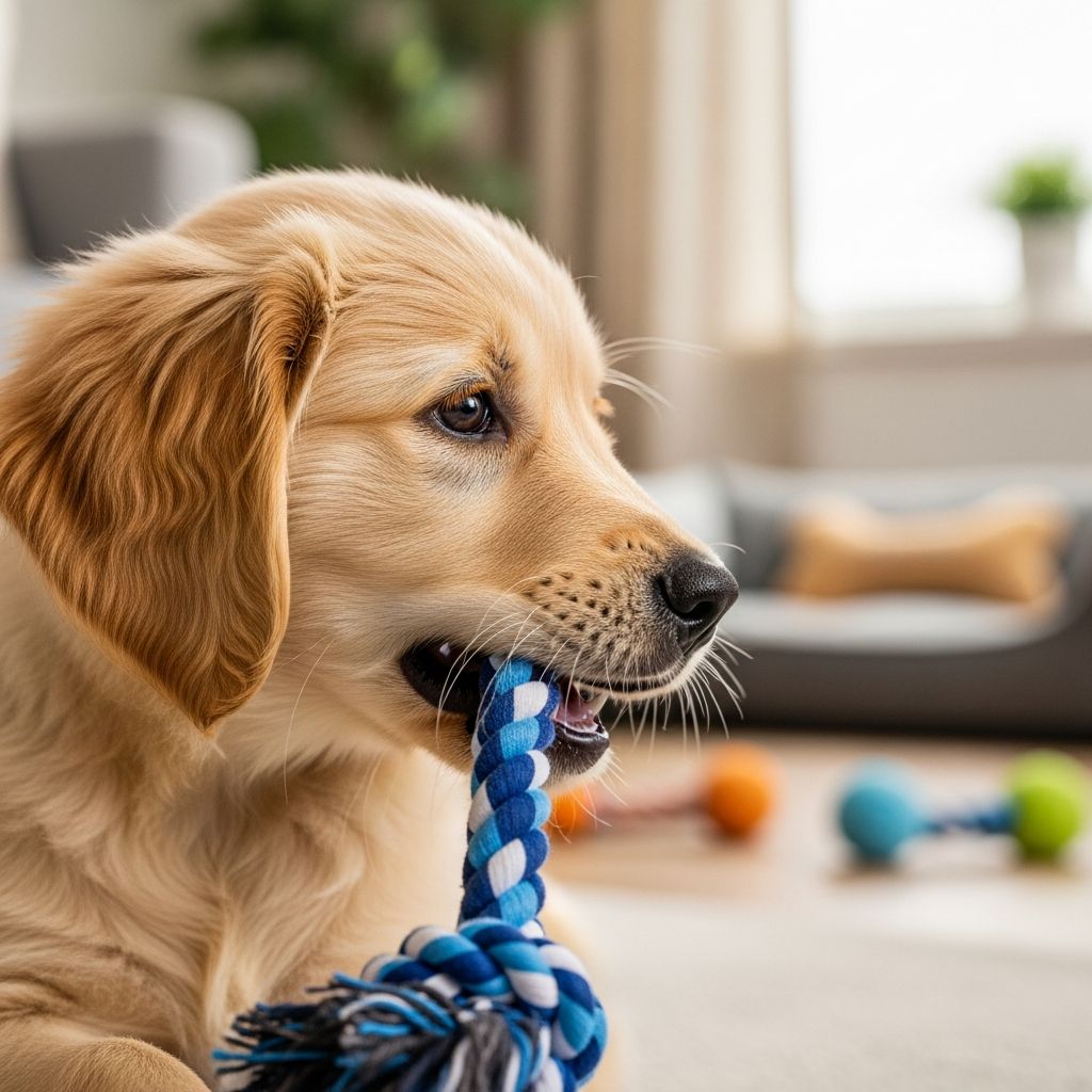 Navigate your puppy's teething phase with expert tips on timelines, symptoms, relief methods, and long-term dental care for a happy, healthy pup.