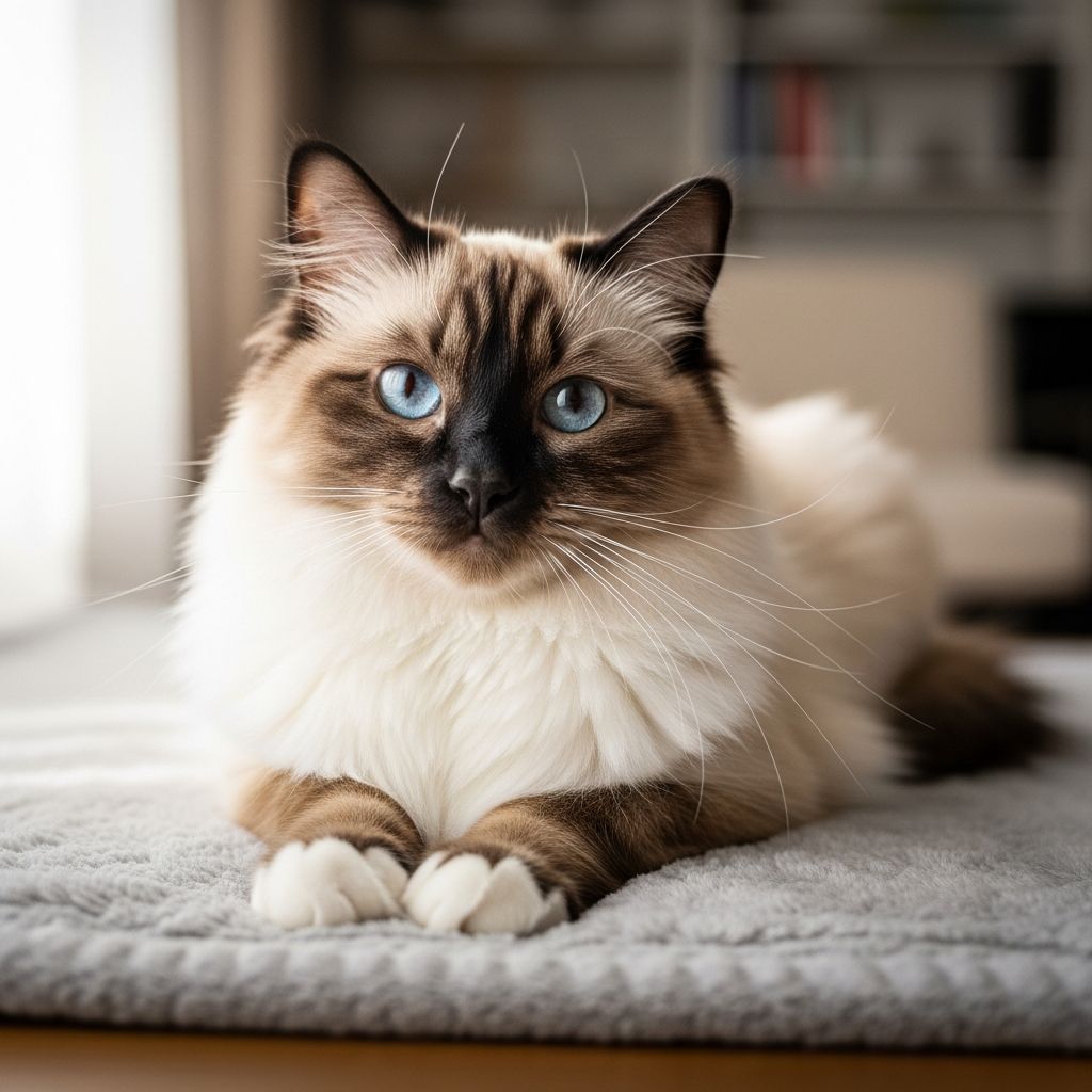 Complete guide to Ragdoll cats: personality, care requirements, health, and why they make perfect companions.