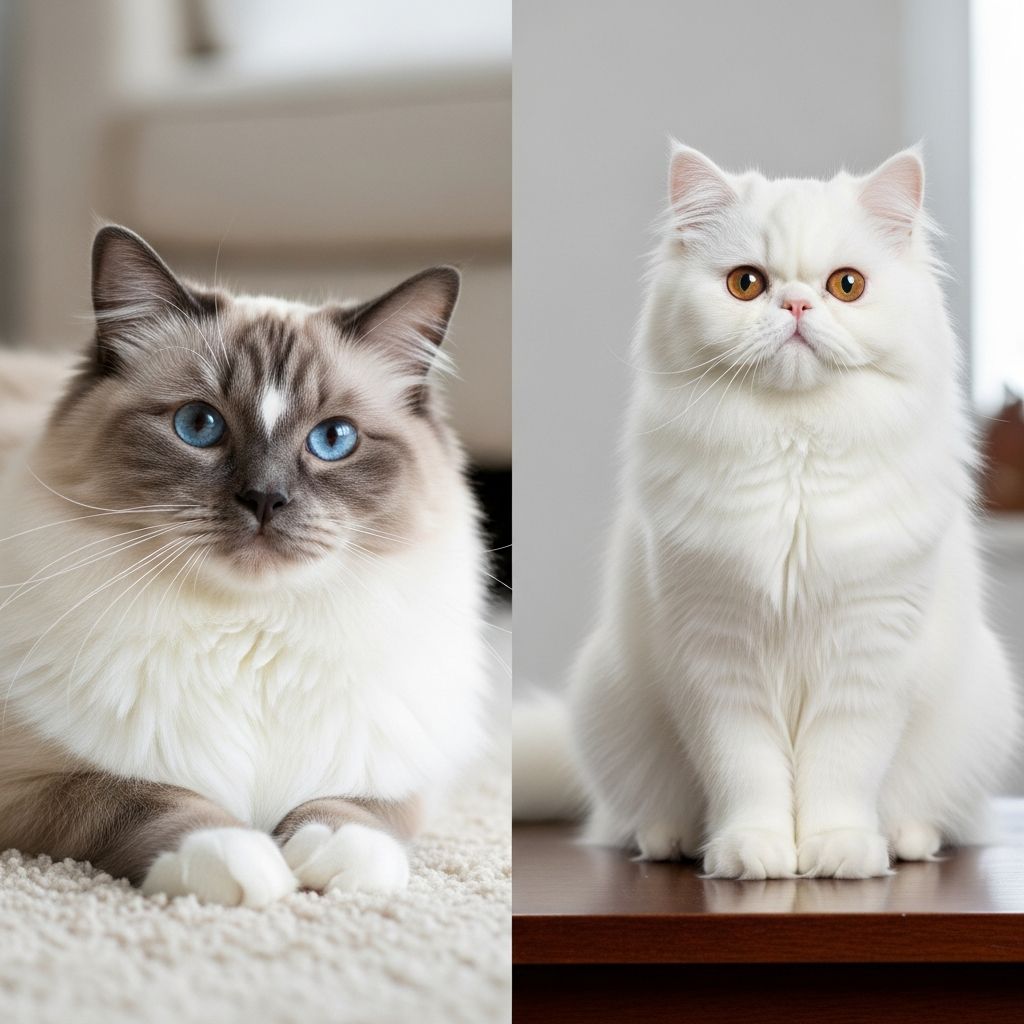 Ragdoll vs Persian Cats: Full Breed Guide Discover key differences between Ragdoll and Persian cats in size, temperament, care needs, and more to choose your ideal feline companion.