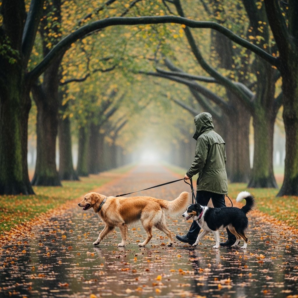 Rainy Walks With Dogs: Essential Guide For Safe, Fun Outings Master the art of enjoyable dog walks in wet weather with expert gear tips, safety strategies, and post-walk care routines.