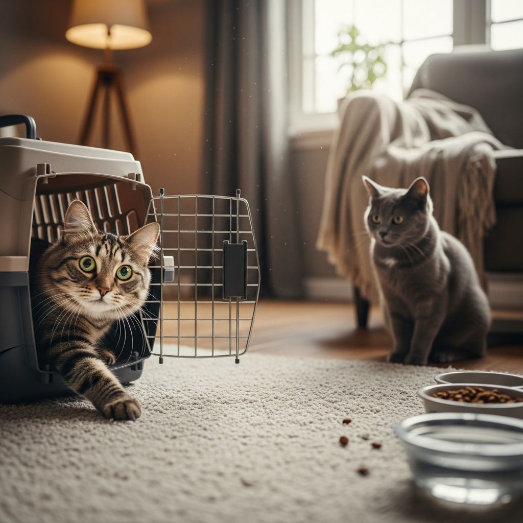 Expert tips to safely reintroduce your cat to household pets after a vet visit and prevent aggression.