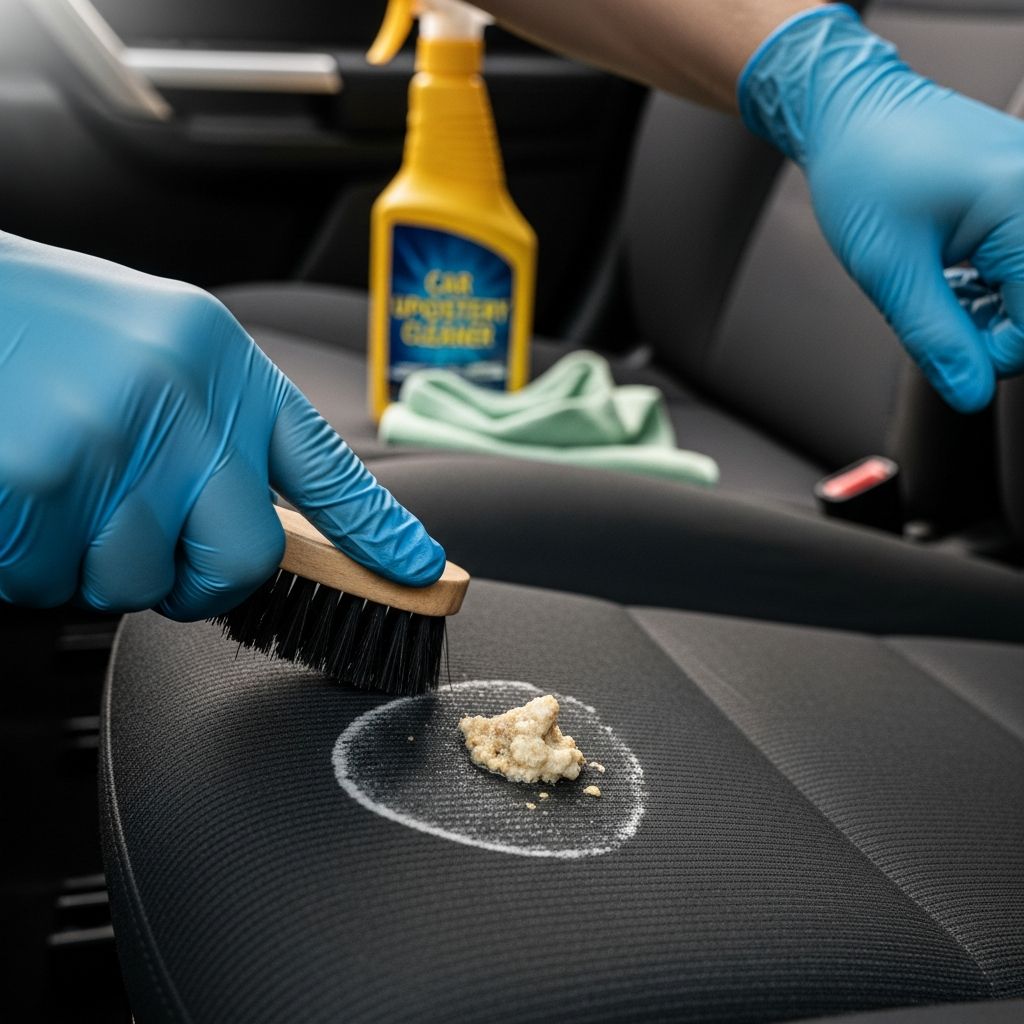 Expert tips to swiftly clean dog vomit stains and odors from car interiors, restoring freshness fast.