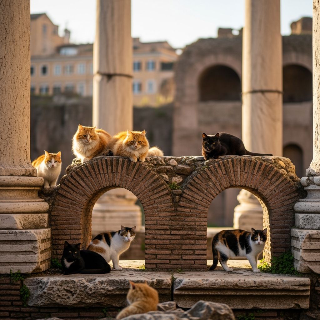 Discover how ancient Roman ruins shelter over 150 stray cats in a unique sanctuary blending history and compassion in the heart of Rome.