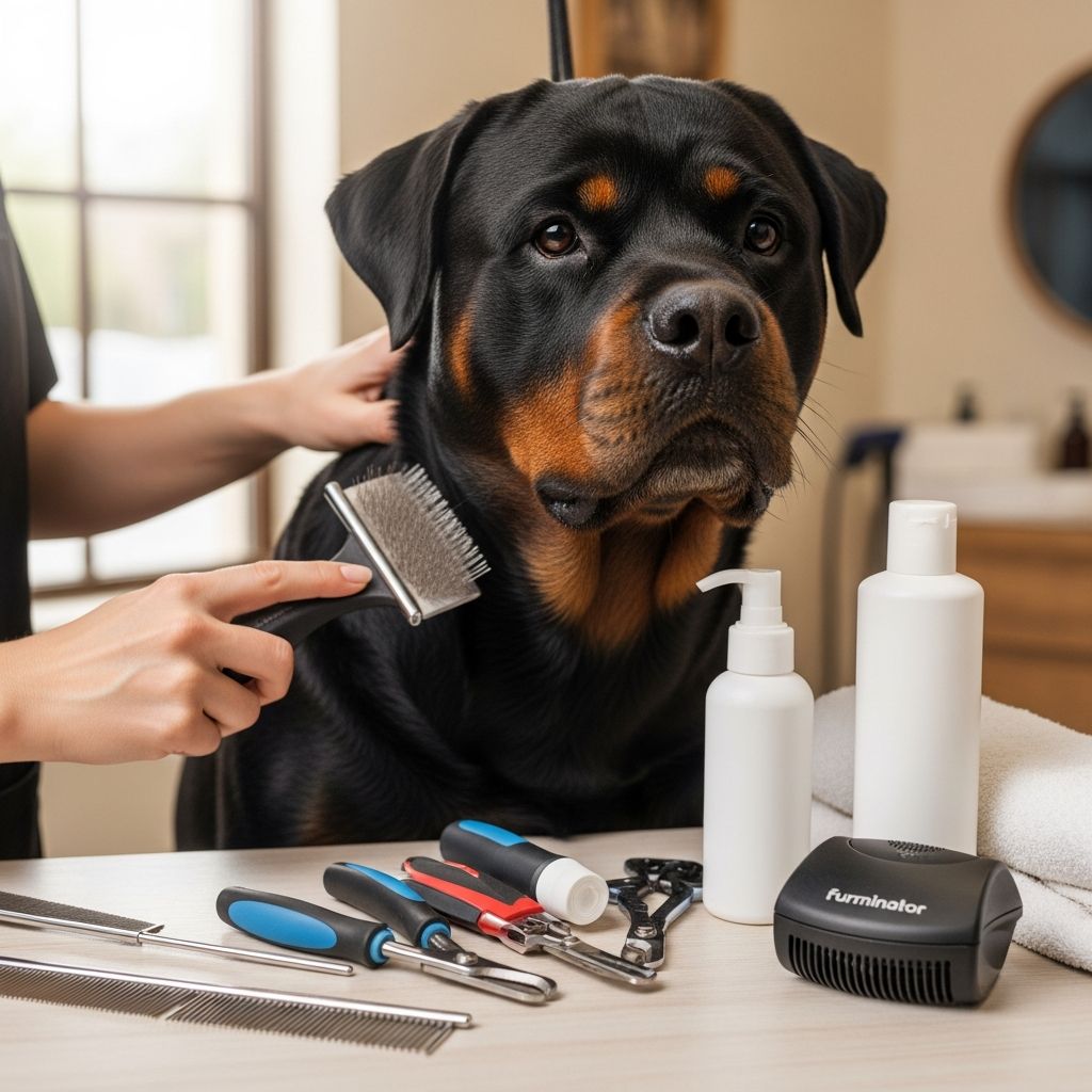 Rottweiler Grooming Essentials: Complete Guide to Coat Health Master the art of grooming your Rottweiler with proven techniques for a healthy coat, nails, teeth, and overall well-being that strengthens your bond.