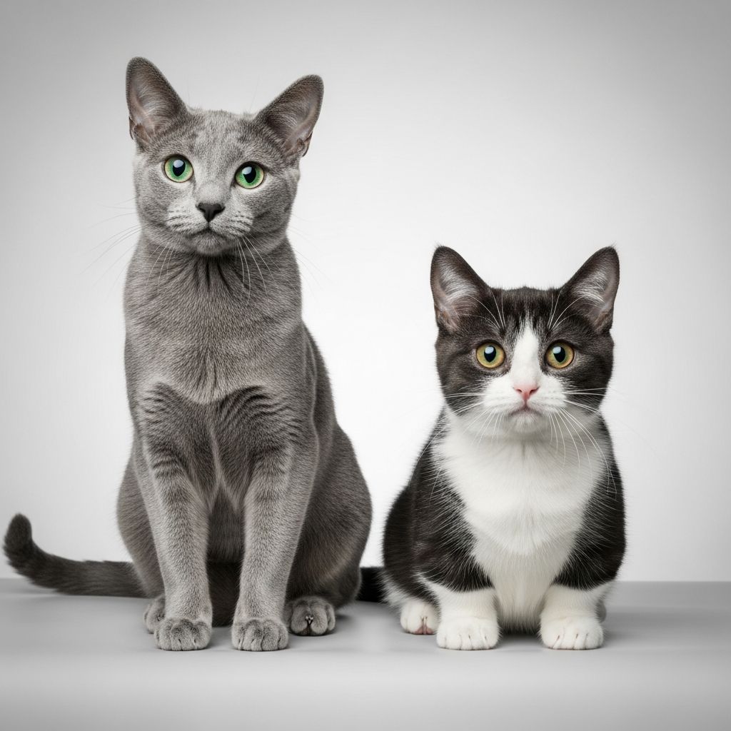 Russian Blue vs Munchkin Cats: Complete Guide & Key Differences Discover the elegant Russian Blue and charming Munchkin cat breeds: compare their looks, personalities, care needs, and which fits your lifestyle best.