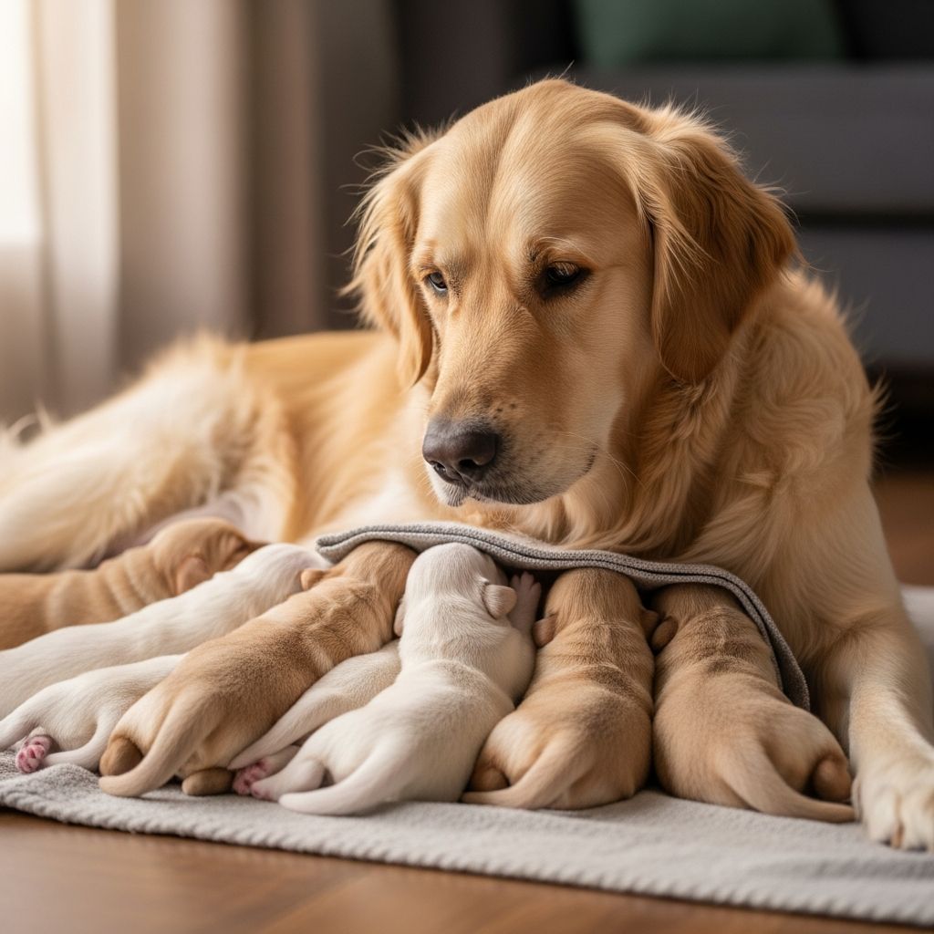 Safeguarding Nursing Dogs from Puppy Scratches Discover effective strategies to shield your lactating dog's abdomen from sharp puppy nails and teeth during nursing sessions.