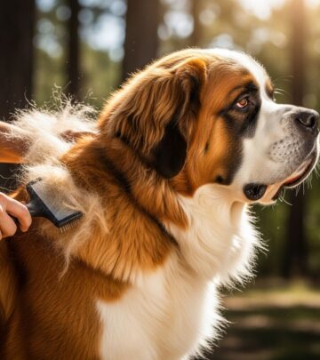 Master the art of maintaining your Saint Bernard's magnificent double coat