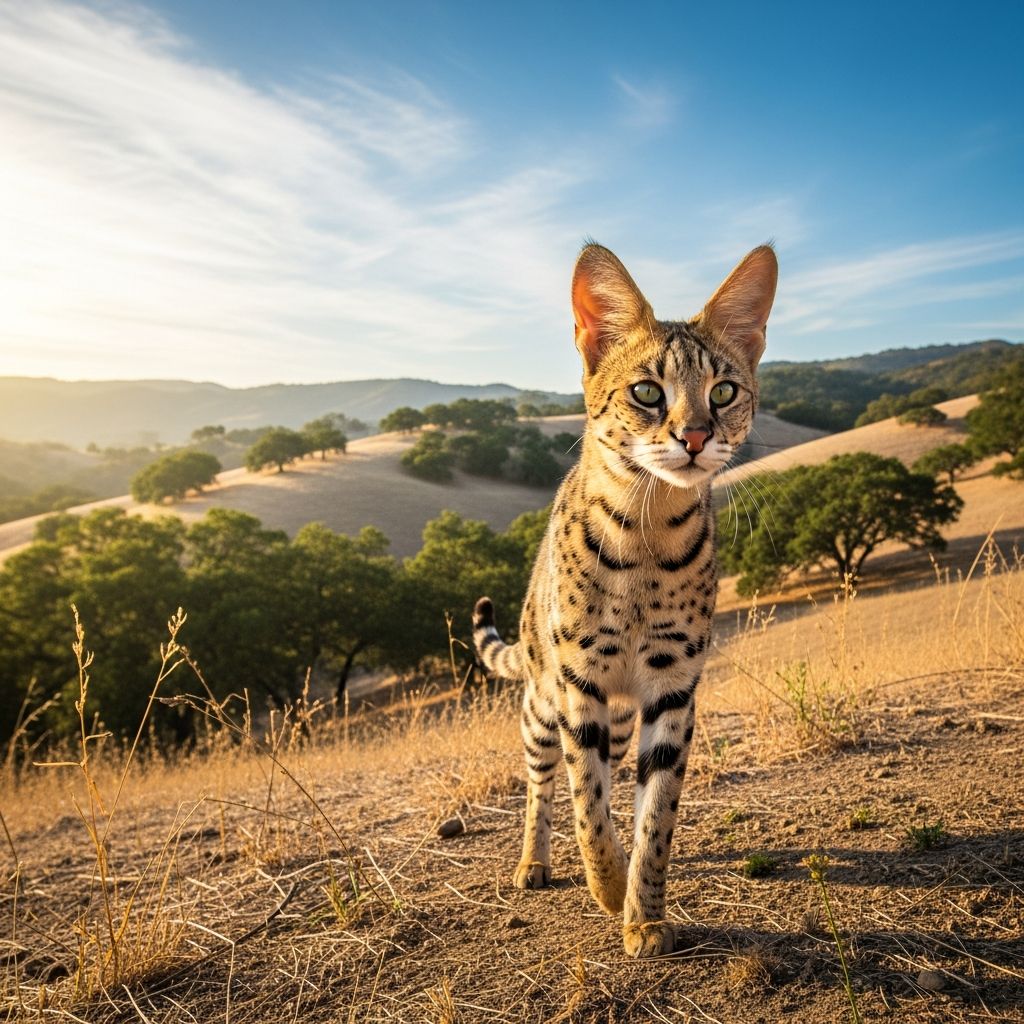 Savannah Cats in California: Legality Guide Unravel the rules on owning stunning Savannah cats in California—know the generations, restrictions, and steps to stay compliant.