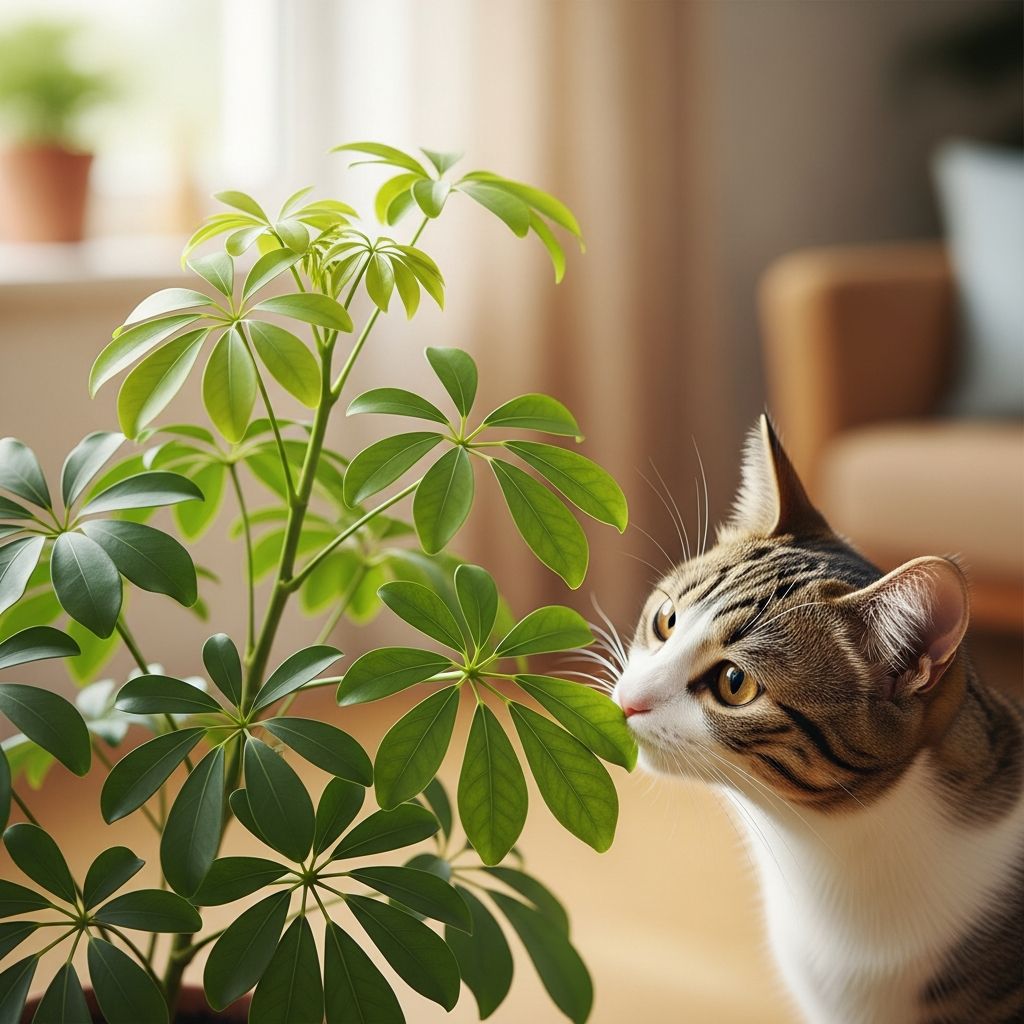 Schefflera Toxicity in Cats: Risks and Protection Discover why Schefflera plants endanger cats, recognize poisoning symptoms, and learn essential steps for keeping your feline safe from this common houseplant threat.