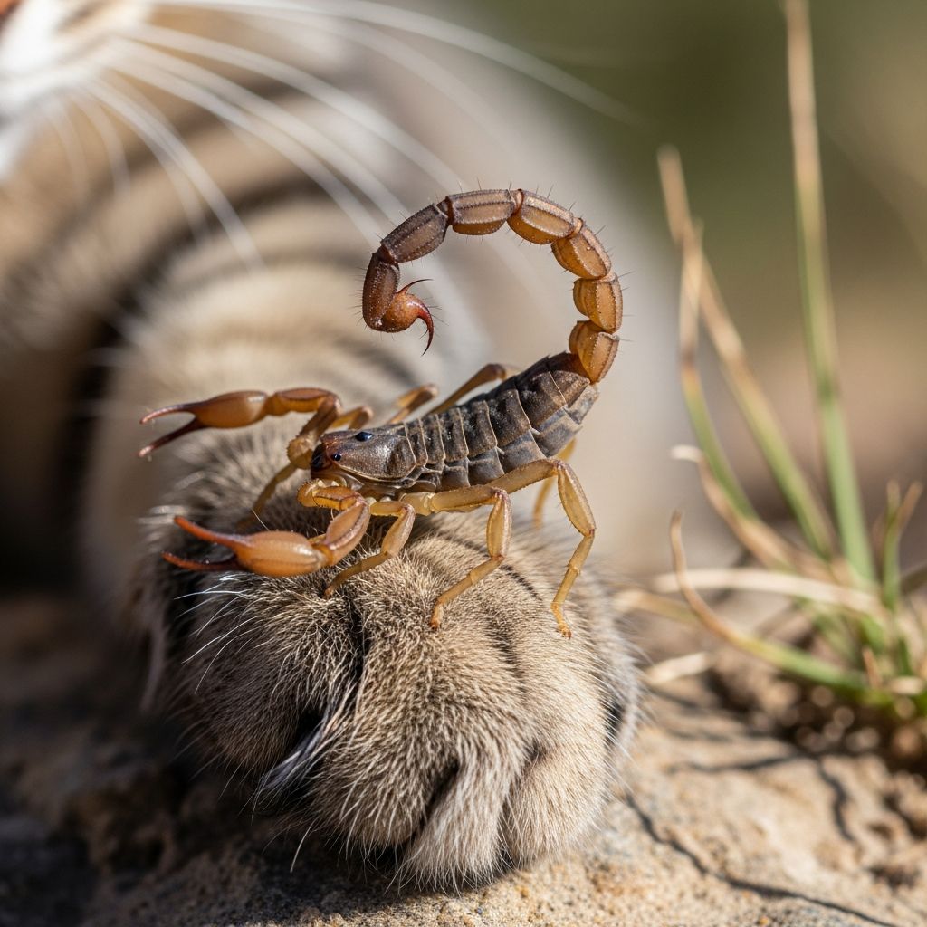 Scorpion Stings in Cats: Symptoms and Care Discover essential facts on scorpion stings in cats, from recognizing signs to providing immediate aid and preventing future incidents.