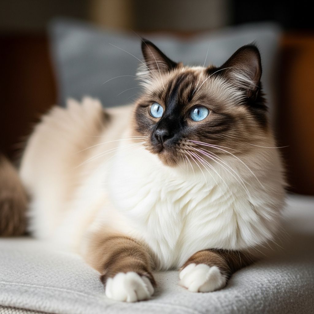 Discover the elegant Seal Point Ragdoll: stunning looks, loving nature, and care tips for this beloved feline companion.