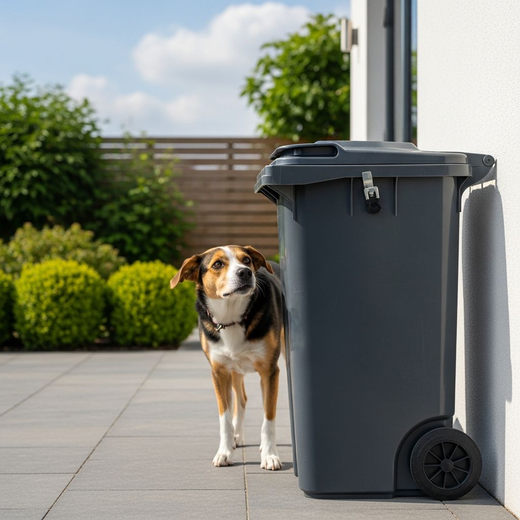 Effective strategies and products to prevent dogs from accessing household garbage safely.