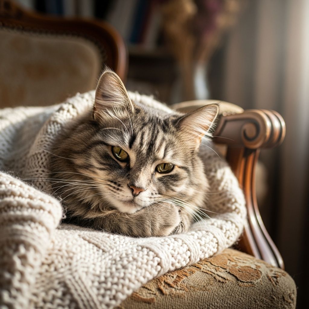Essential tips for keeping your senior cat healthy, comfortable, and happy.
