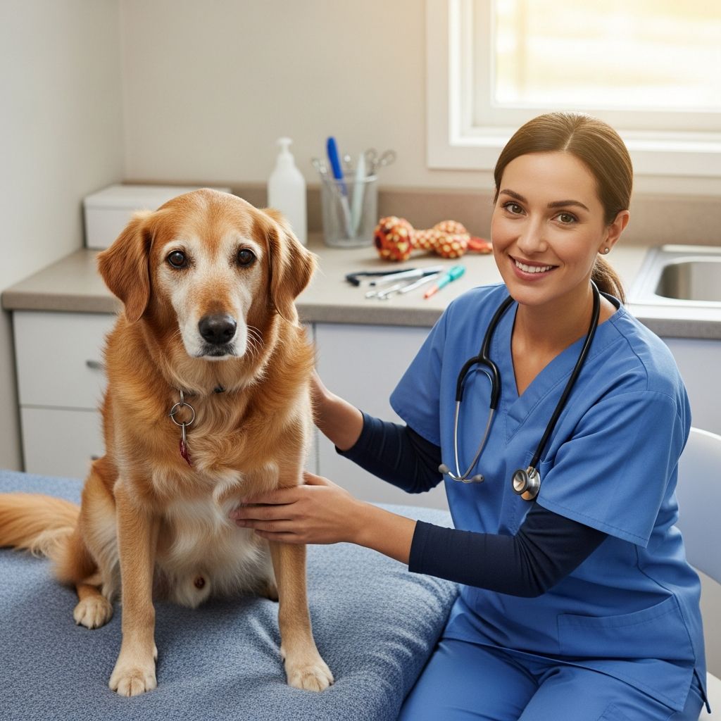 Comprehensive guide to senior dog wellness checks, preventive care, and health monitoring for aging dogs.