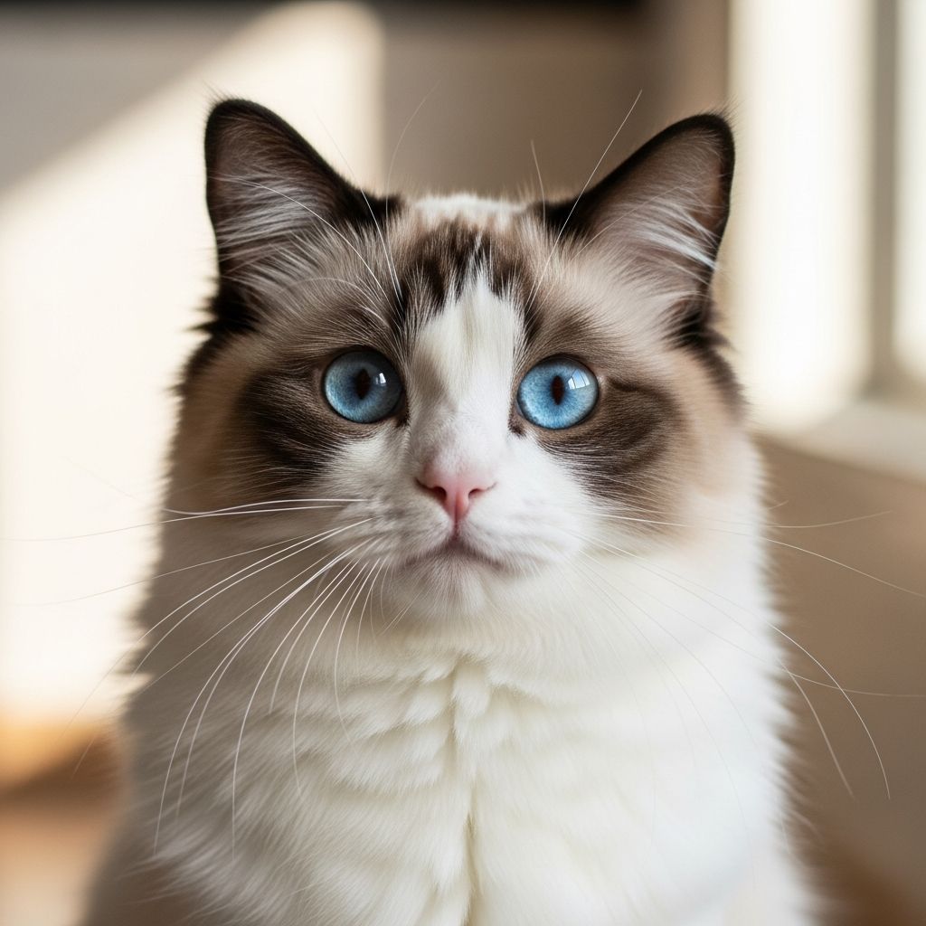 Discover the charm of short-haired Ragdoll cats: low-maintenance coats, dog-like loyalty, and striking blue eyes for perfect family pets.