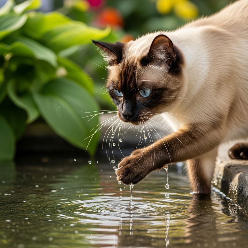 Siamese Cats and Water: Behavior, Preferences, and Care Understanding your Siamese cat's unique relationship with water and hydration needs.