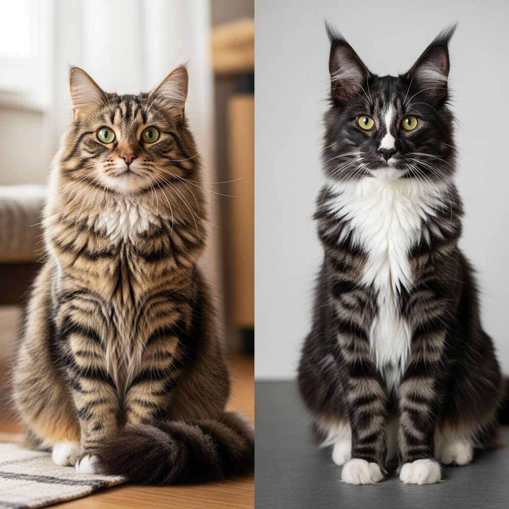 Siberian Cat vs Maine Coon: Key Differences Discover the key differences between Siberian Cats and Maine Coons in size, temperament, grooming, health, and more to choose the perfect breed for your home.
