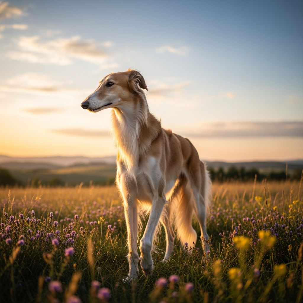 Discover the elegant Silken Windhound: a graceful sighthound with silky coat, friendly nature, and athletic prowess perfect for active families.