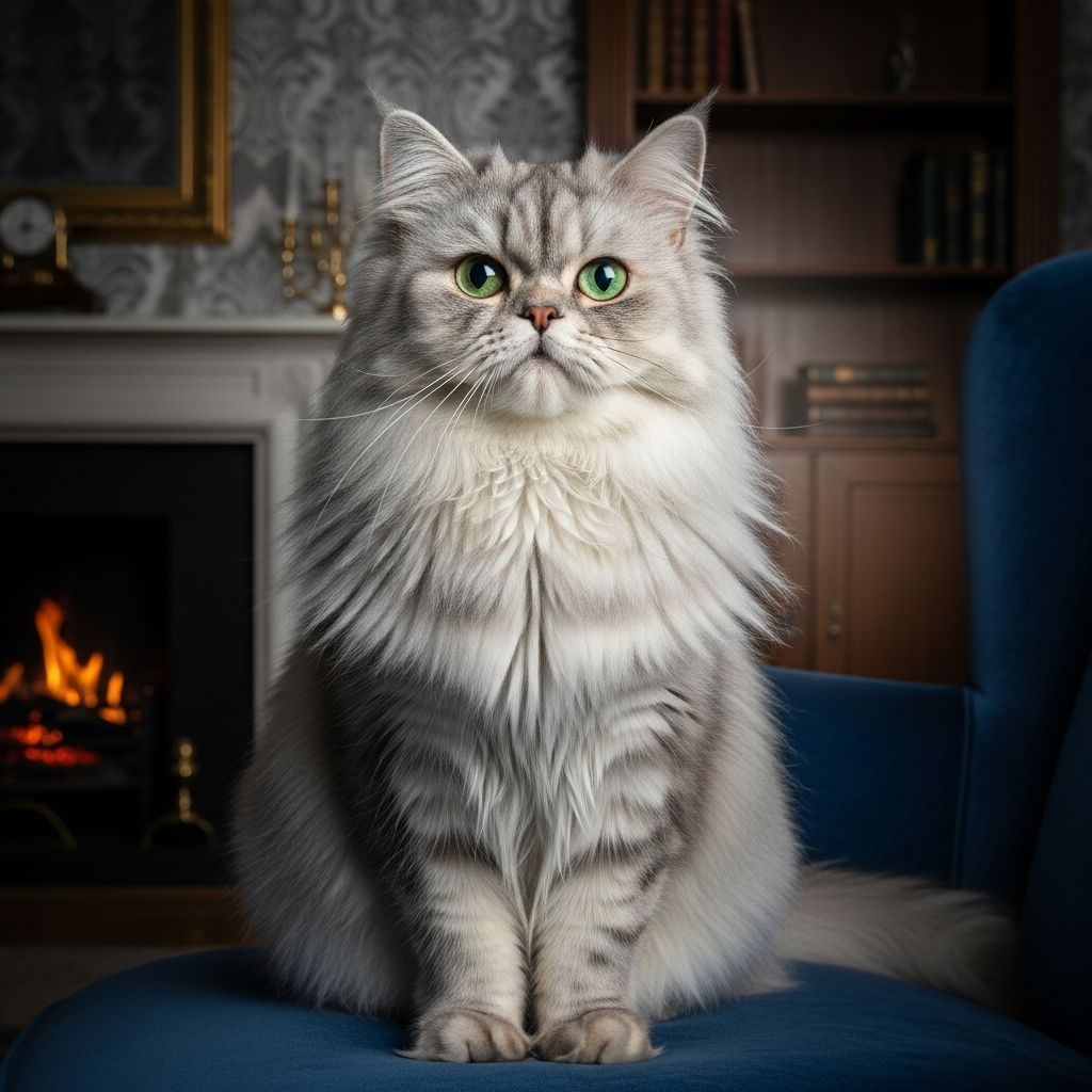 Discover the serene beauty and gentle nature of Silver Persian cats, perfect for quiet homes seeking loyal, affectionate companions.