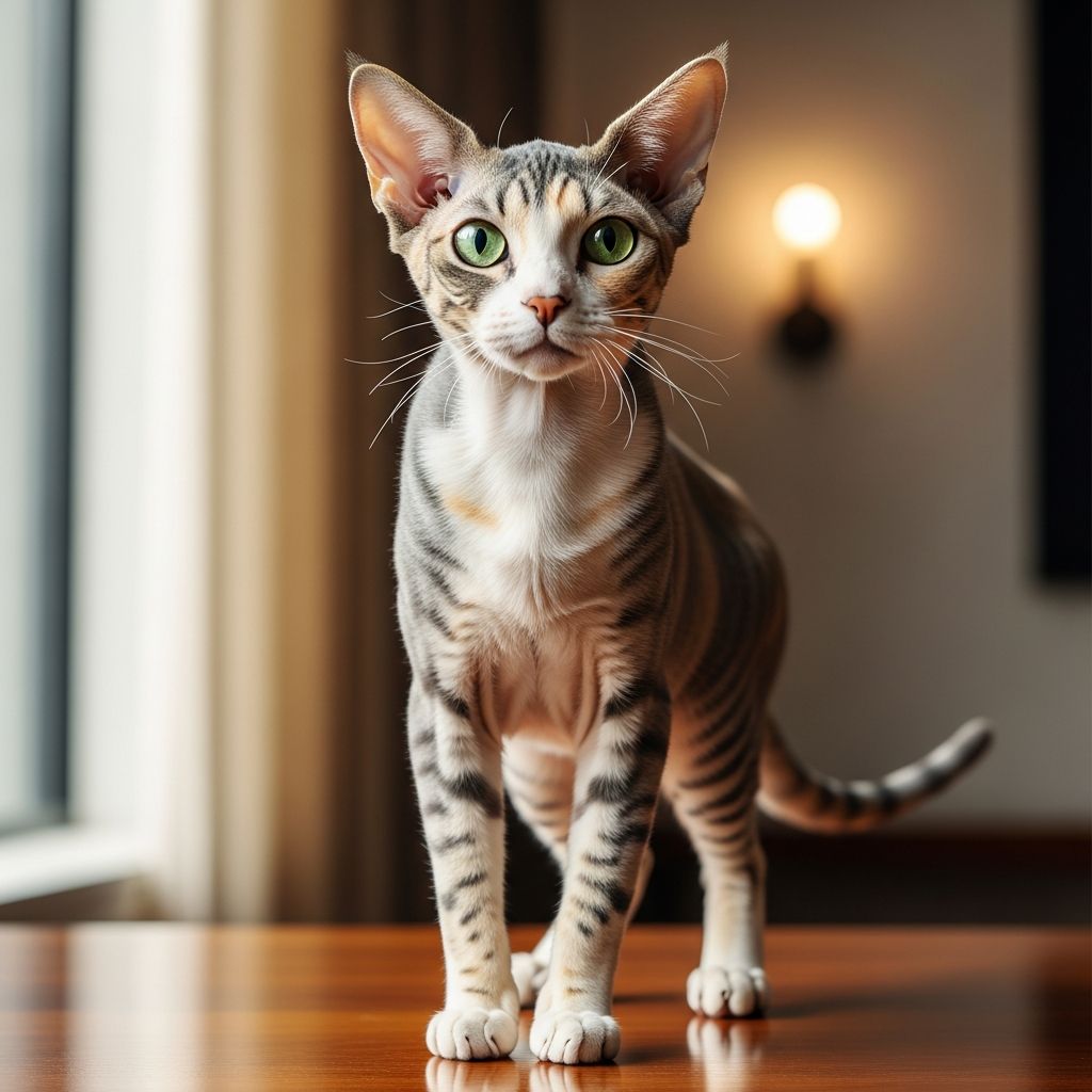 Skinderlop Cats: Exotic Hybrid Breed Guide Discover the fascinating Skinderlop: a rare hybrid combining hairless Sphynx and folded-ear Scottish Fold traits.