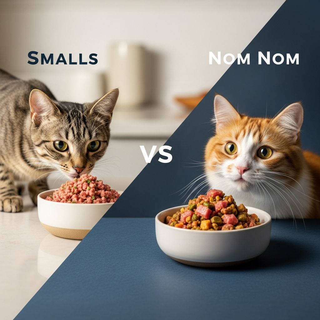 Smalls vs Nom Nom: Top Fresh Cat Food Comparison Discover which premium fresh cat food service—Smalls or Nom Nom—best matches your feline's health needs with our in-depth analysis.