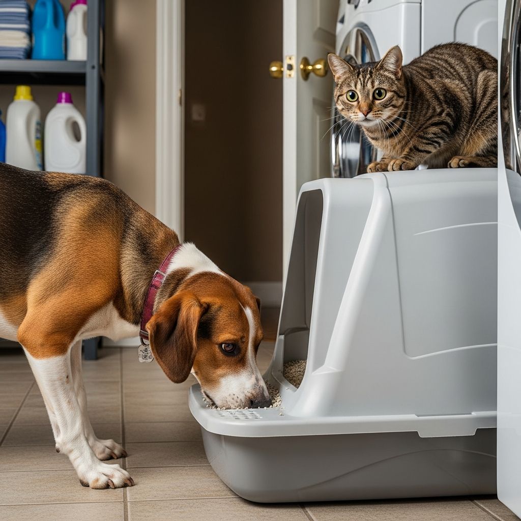 Effective strategies to prevent your dog from raiding the cat litter box and safeguard their health from hidden dangers.