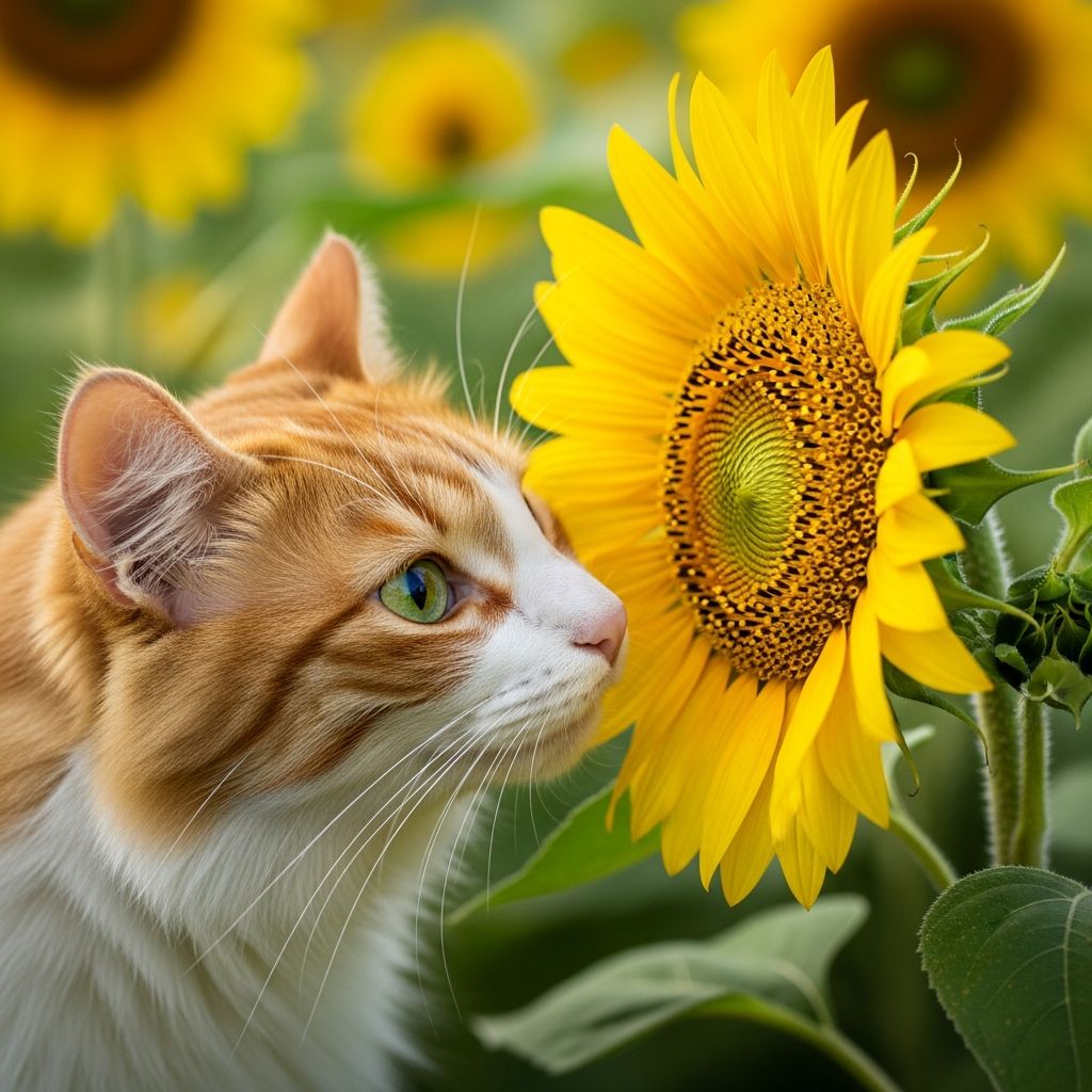 Sunflowers And Cats: A Practical Safety Guide For Owners Discover if sunflowers pose any danger to your feline friend and learn essential tips for keeping your cat safe around these vibrant blooms.