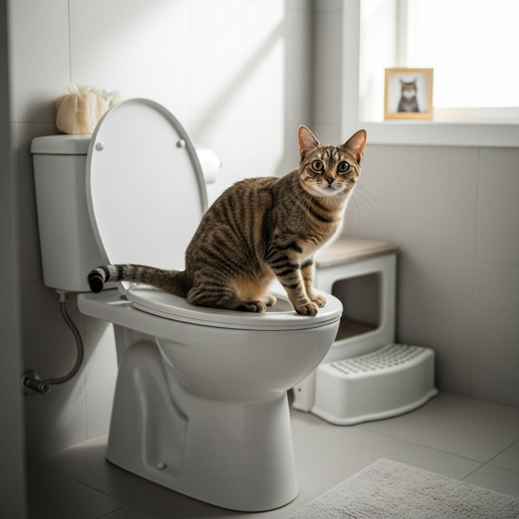 Toilet Training Cats: Step-By-Step Guide For Success Discover if toilet training your cat is feasible, explore step-by-step methods, benefits, risks, and expert tips for success.