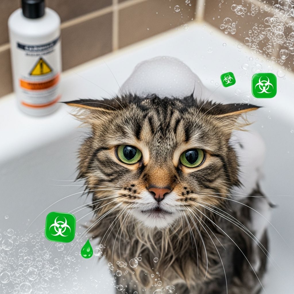 Learn which shampoo ingredients harm cats and how to choose safe products