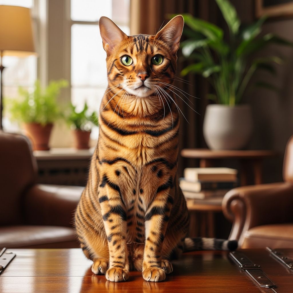 Toyger Cat Breed Complete Guide: History, Traits, and Care Discover the Toyger, a stunning domestic cat bred to mimic a miniature tiger with bold stripes and a loving personality perfect for families.