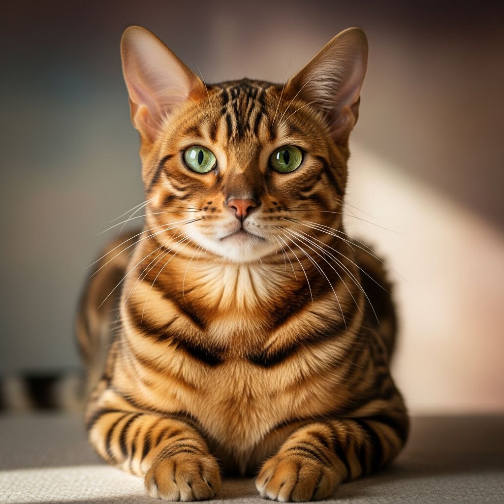 Toyger Cat Colors Guide: Essential Patterns & Care Tips Discover the mesmerizing tiger-like hues and patterns of Toyger cats that blend wild beauty with domestic charm in your home.
