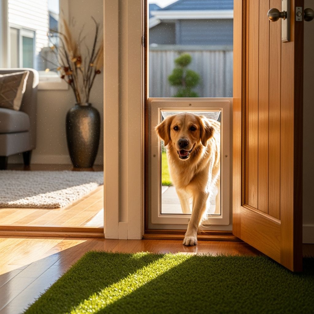 Train Your Dog to Use a Dog Door: Step-by-Step Guide Master dog door training with positive reinforcement and proven techniques for any dog.