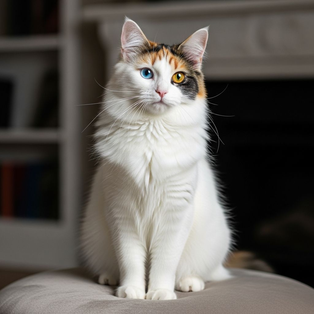 Discover the stunning array of 15+ Turkish Angora cat colors and patterns, from classic white to rare tabby and calico variations.