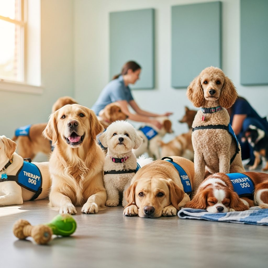 Explore the different types of therapy dogs and how they provide comfort, support, and healing in various settings.