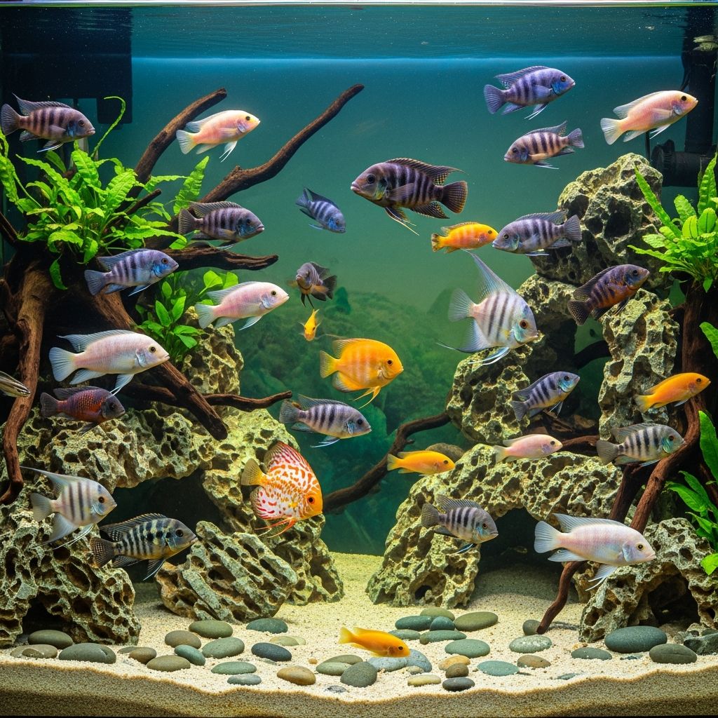 Ultimate Guide to Cichlid Aquarium Setup Master the art of creating a thriving cichlid habitat with expert tips on tanks, filtration, rocks, water chemistry, and stocking strategies for vibrant aquatic displays.