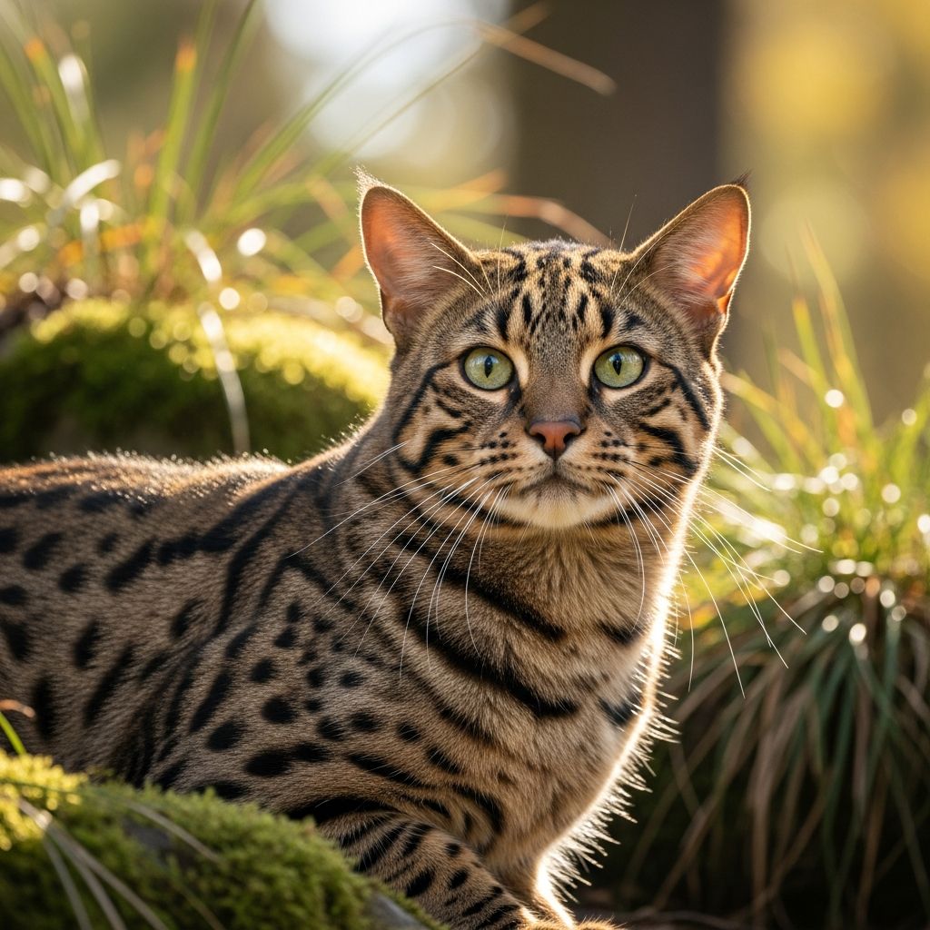 Discover the rare Ussuri cat: wild origins, athletic build, hunting prowess, and independent temperament of this elusive Russian hybrid.