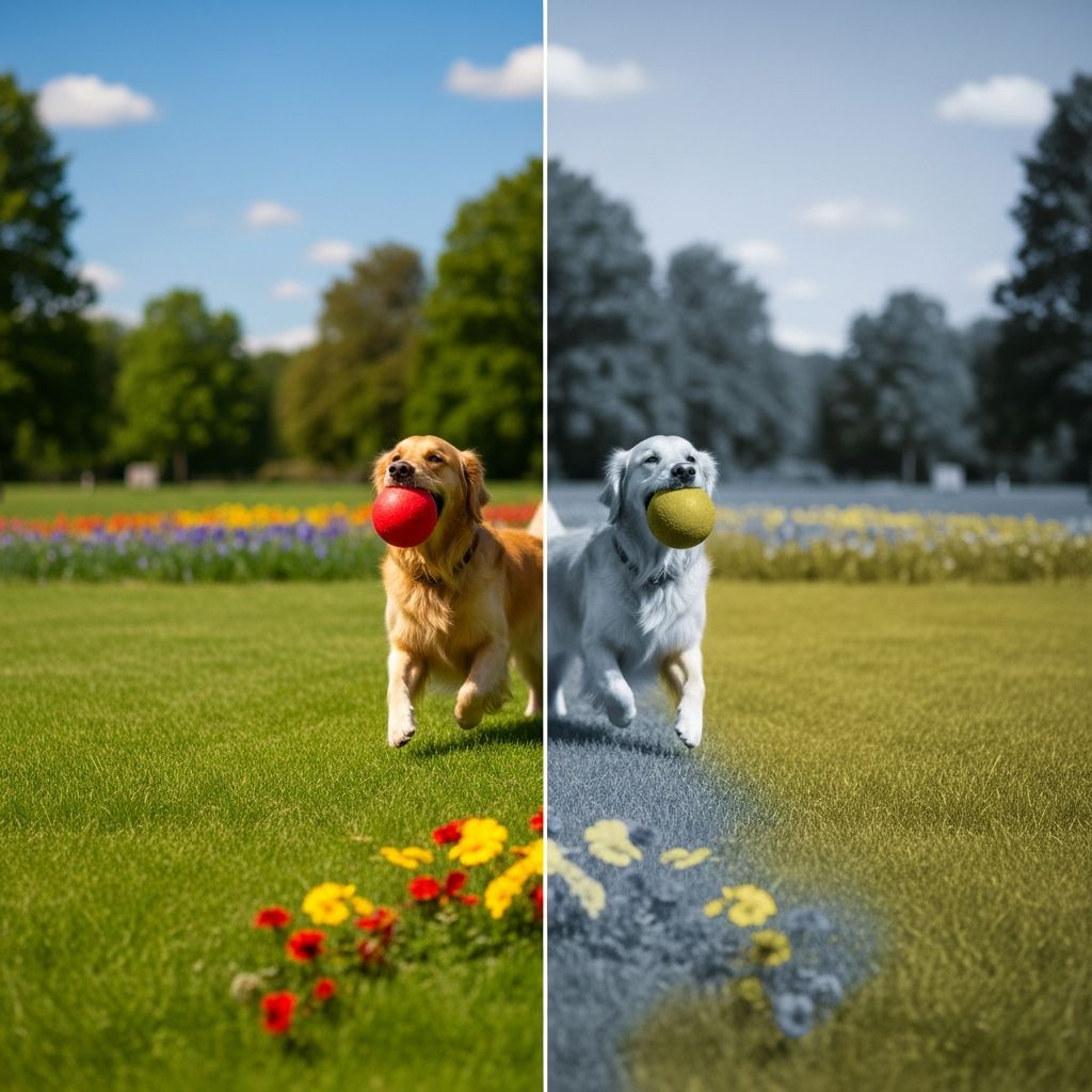 What Colors Do Dogs See? Comprehensive Guide To Canine Vision Discover the truth about canine colour vision: dogs aren't fully colourblind but see a muted world similar to human red-green colour blindness.