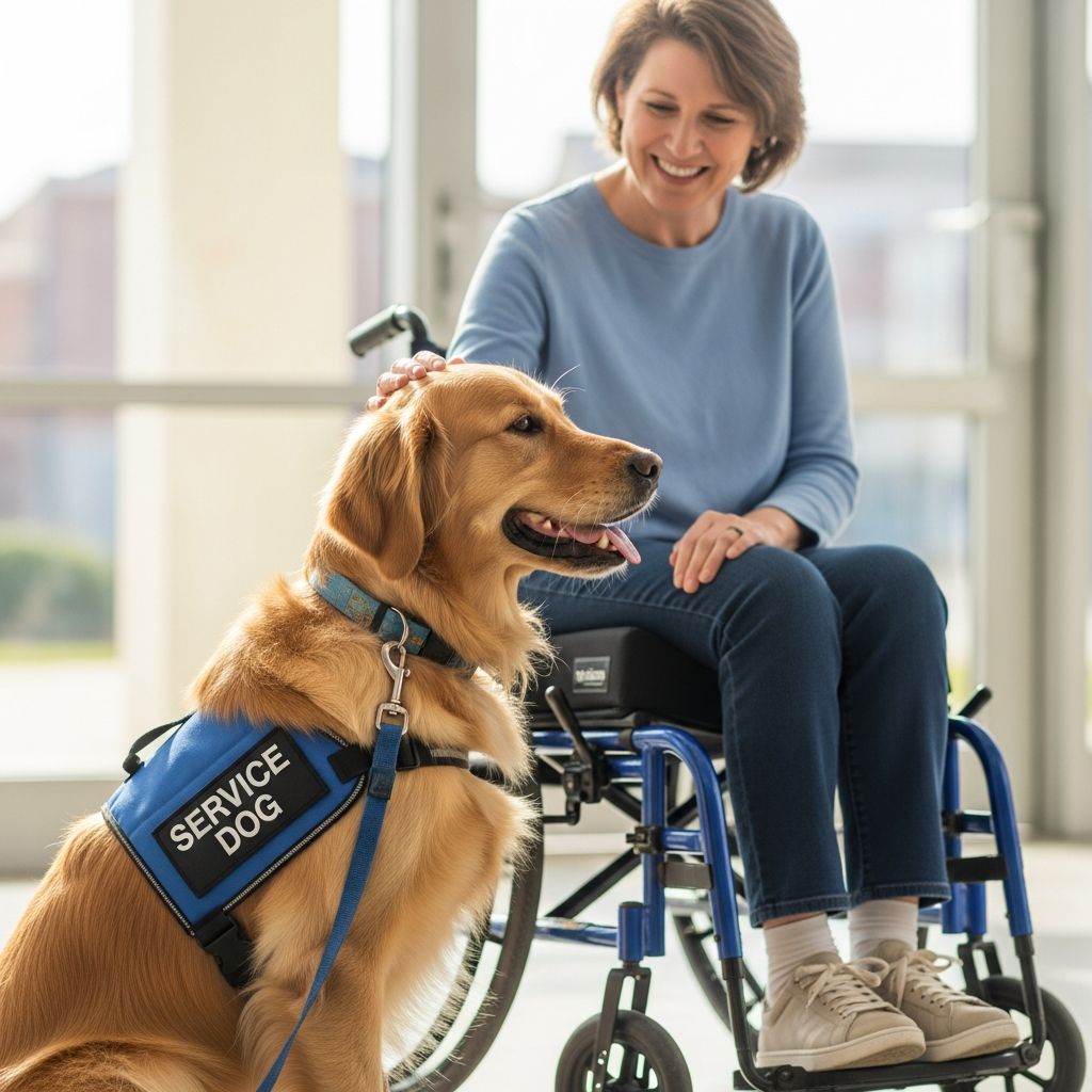 Learn the exact questions allowed under ADA law when encountering service dogs in public spaces to respect handlers' rights.