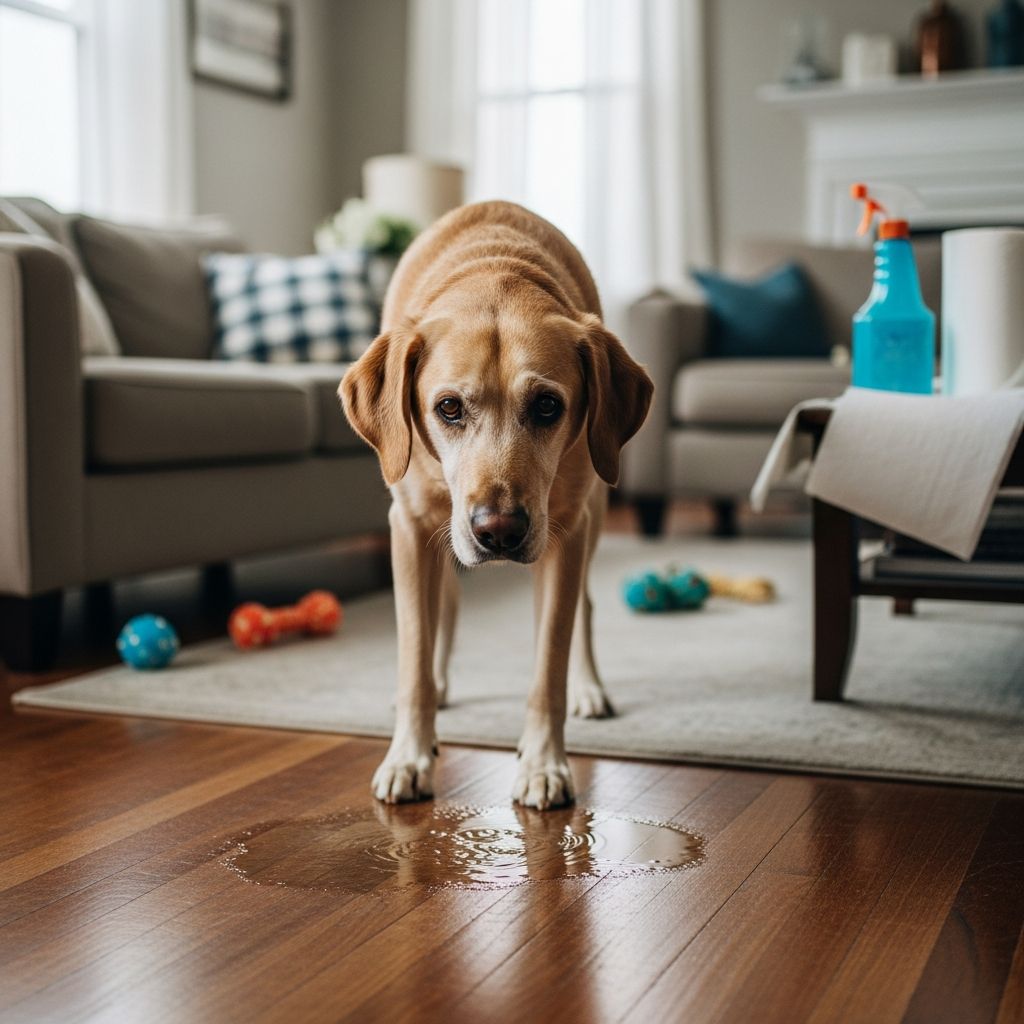 Why Your Adult Dog Is Peeing in the House Discover why your house-trained dog is having accidents and learn proven solutions to stop indoor urination.
