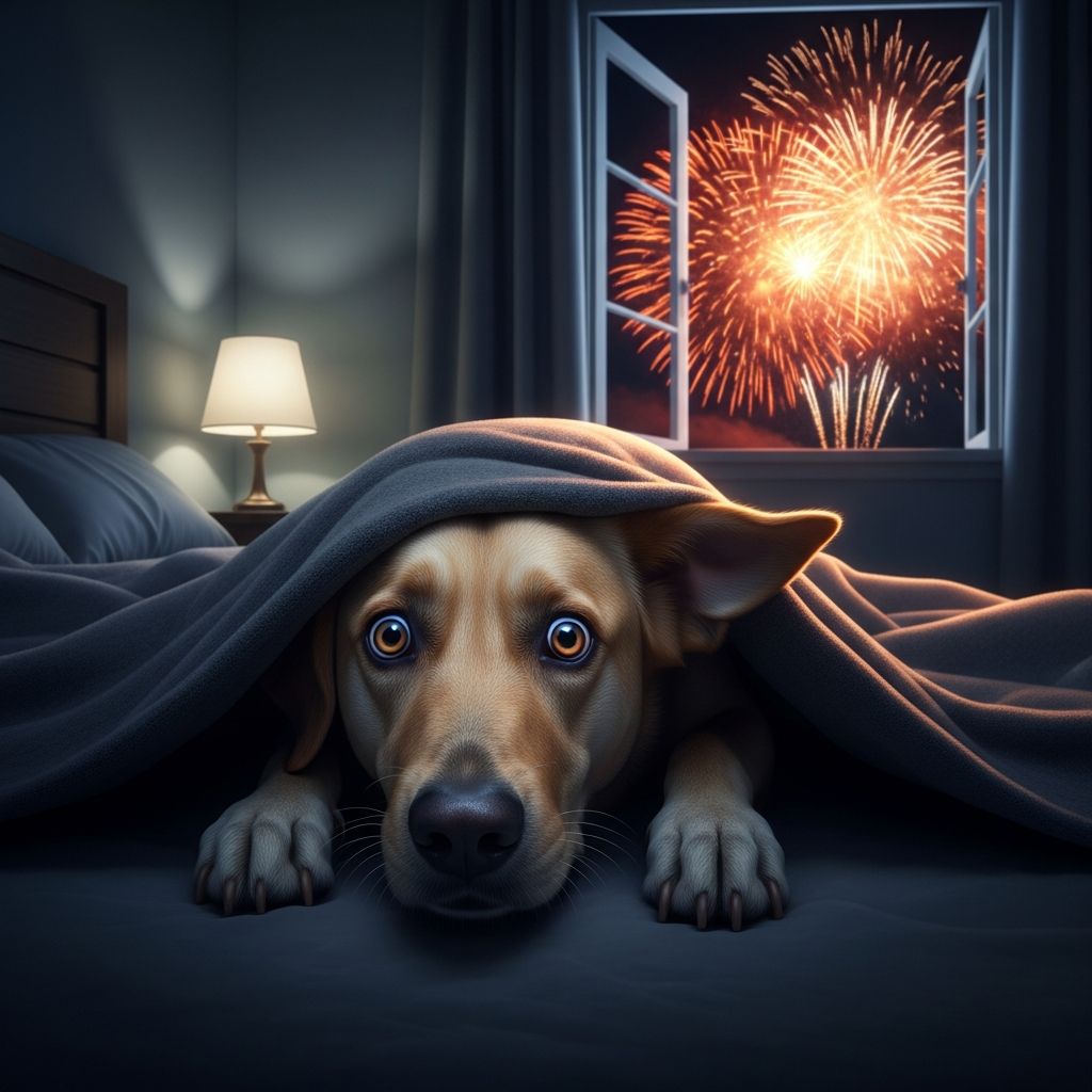 Dogs Scared Of Fireworks: 5 Expert Tips To Calm Anxiety Discover why fireworks terrify dogs and learn proven strategies to help your pet stay calm during noisy celebrations.