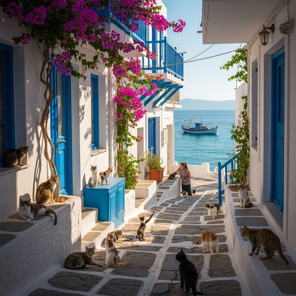 Discover the cultural, historical, and social reasons behind Greece's massive stray cat population and their beloved status.