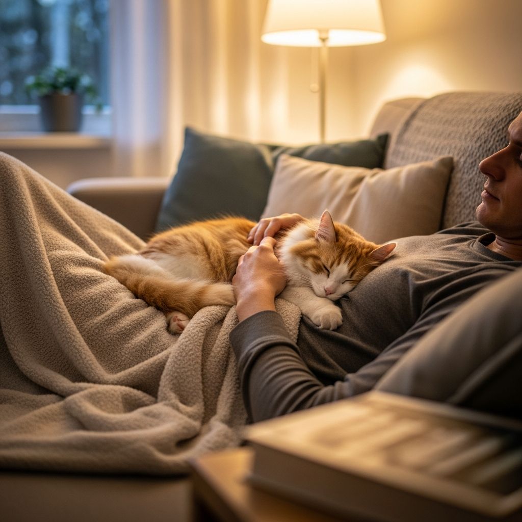 Why Is My Cat Laying On Me All of a Sudden? Discover 12 vet-reviewed reasons why your cat suddenly wants to lay on you and what it means.