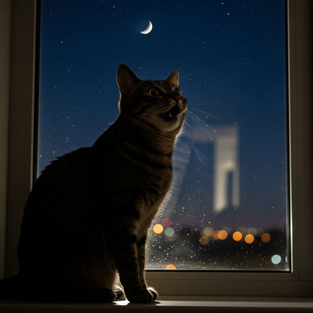 Discover why your cat meows at night and learn effective solutions to reduce nighttime vocalization.