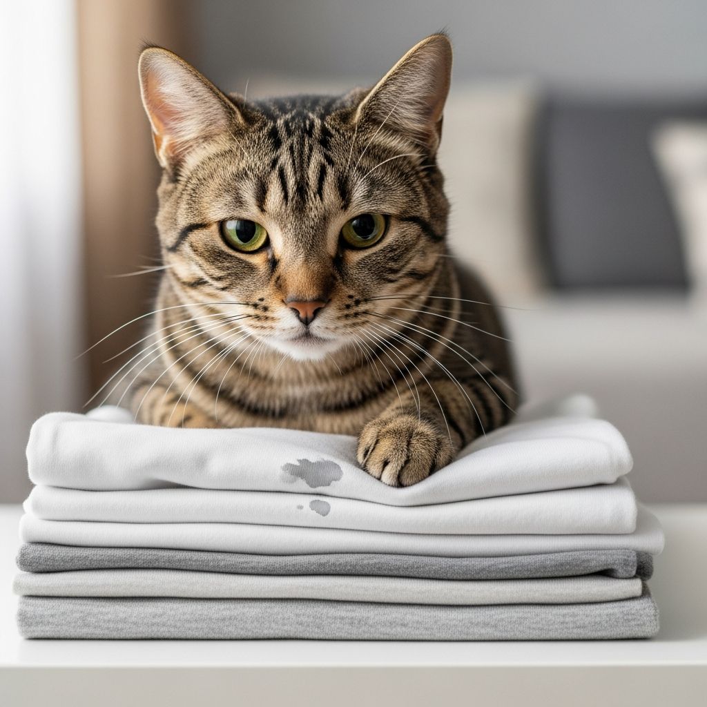 Understand why your cat urinates on clothes and discover effective solutions to stop this frustrating behavior.