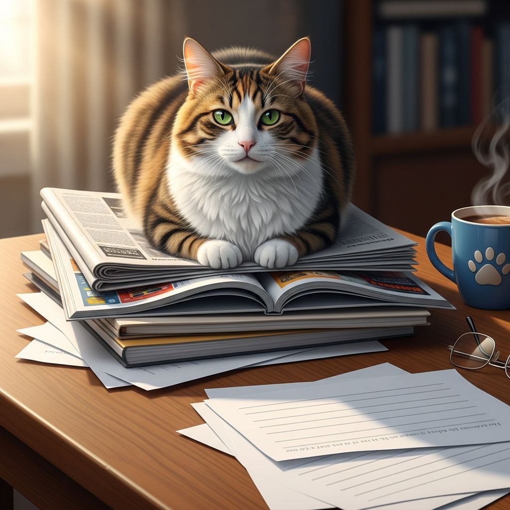 Discover the surprising reasons behind your cat's obsession with sitting on paper and cardboard.