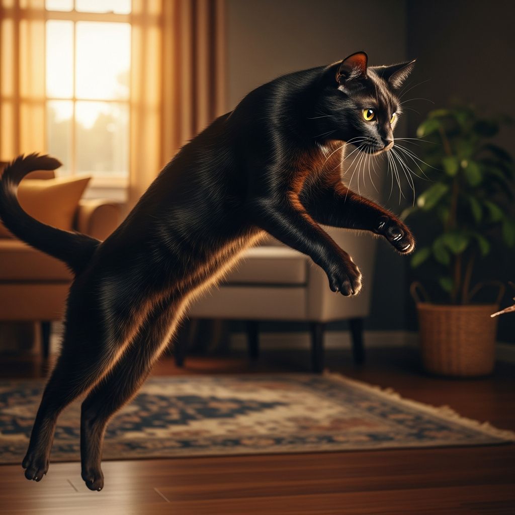 Discover the reasons behind your cat's sudden pounces, from natural hunting drives to playful energy, and learn how to channel this behavior safely.
