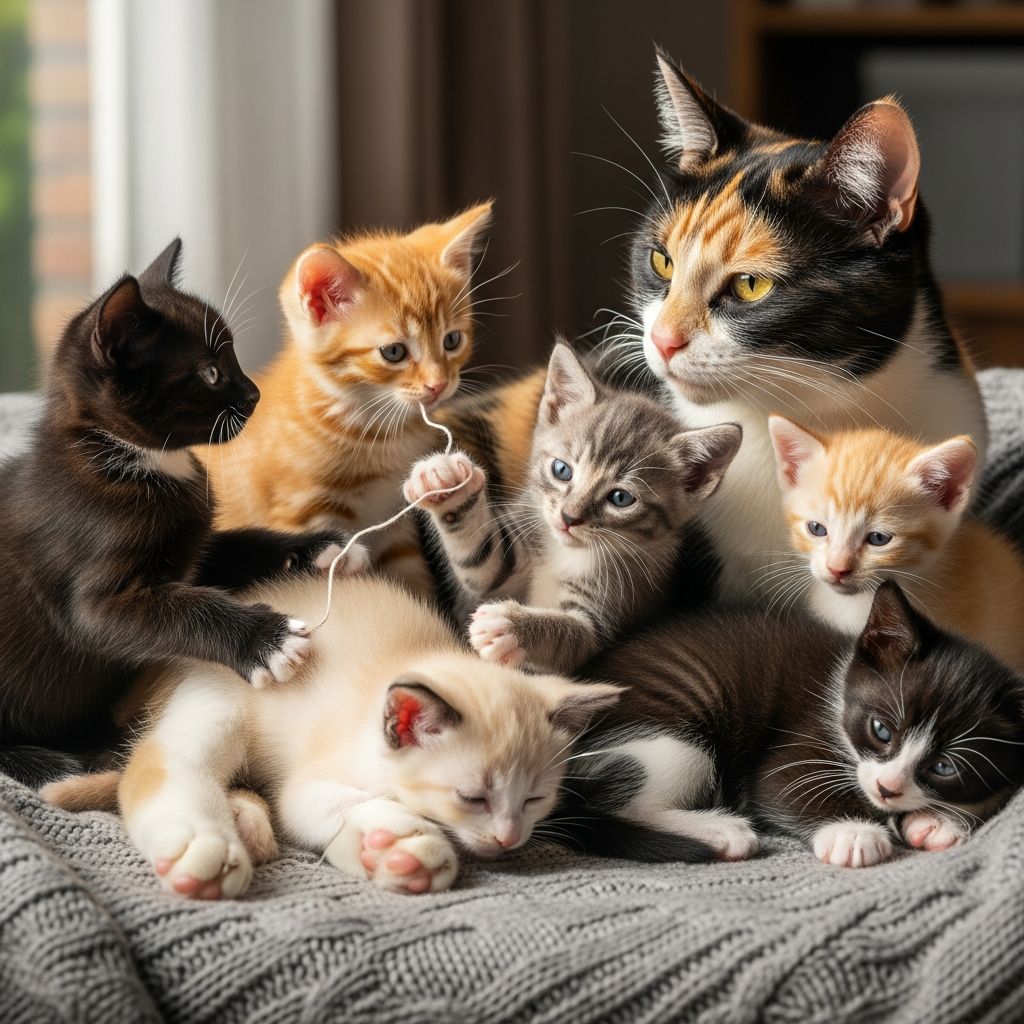 Why Do Cats Have Different Colored Kittens? Unraveling the genetics behind why a cat can give birth to kittens of various colors and patterns in one litter.